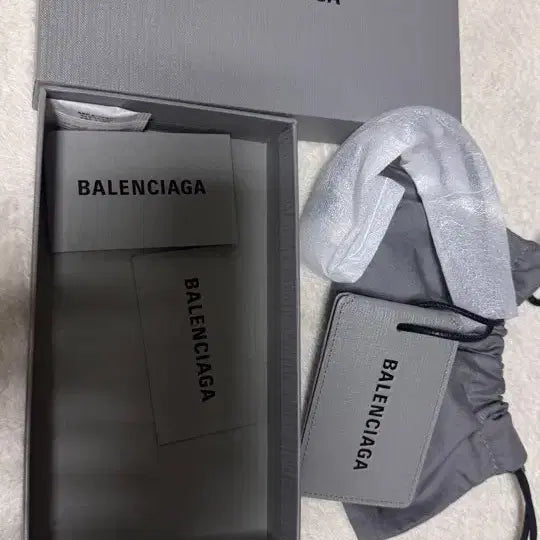 [BUNJANG] Balenciaga Leather Tag Charm Keychain / 발렌시아가 키링 참 가죽 태그