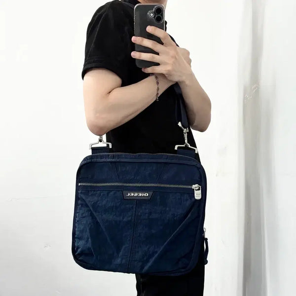 [BUNJANG] Diesel Nylon Messenger Crossbody Bag / 디젤 나일론 메신저 크로스백