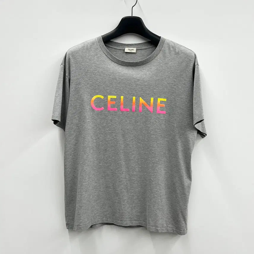 [BUNJANG] Celine Logo Short Sleeve T-Shirt / AB2 / 셀린느 로고 반팔티 Ssize