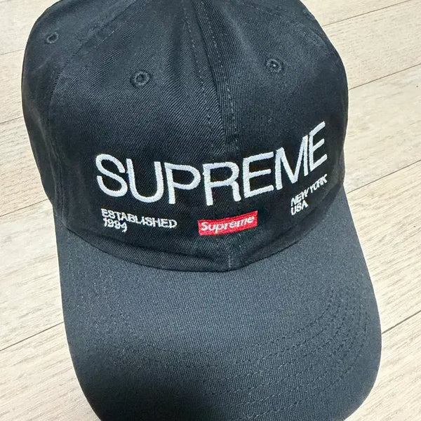 [BUNJANG] Supreme Est. 1994 6-Panel Cap Black / 슈프림 Est. 1994 6-패널 캡 블랙 - 21FW