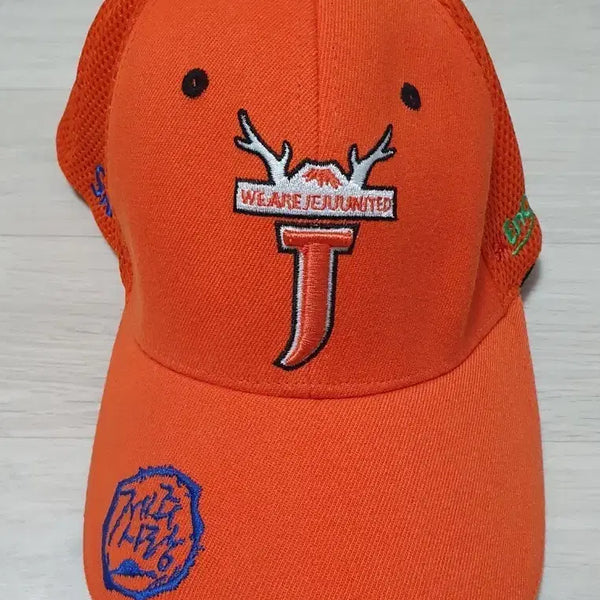 [BUNJANG] Jeju United FC Orange Women's Free Size Baseball Cap / 제주 유나이티드 모자.여성 프리.제주Fc 모자 주황 볼캡 굿즈