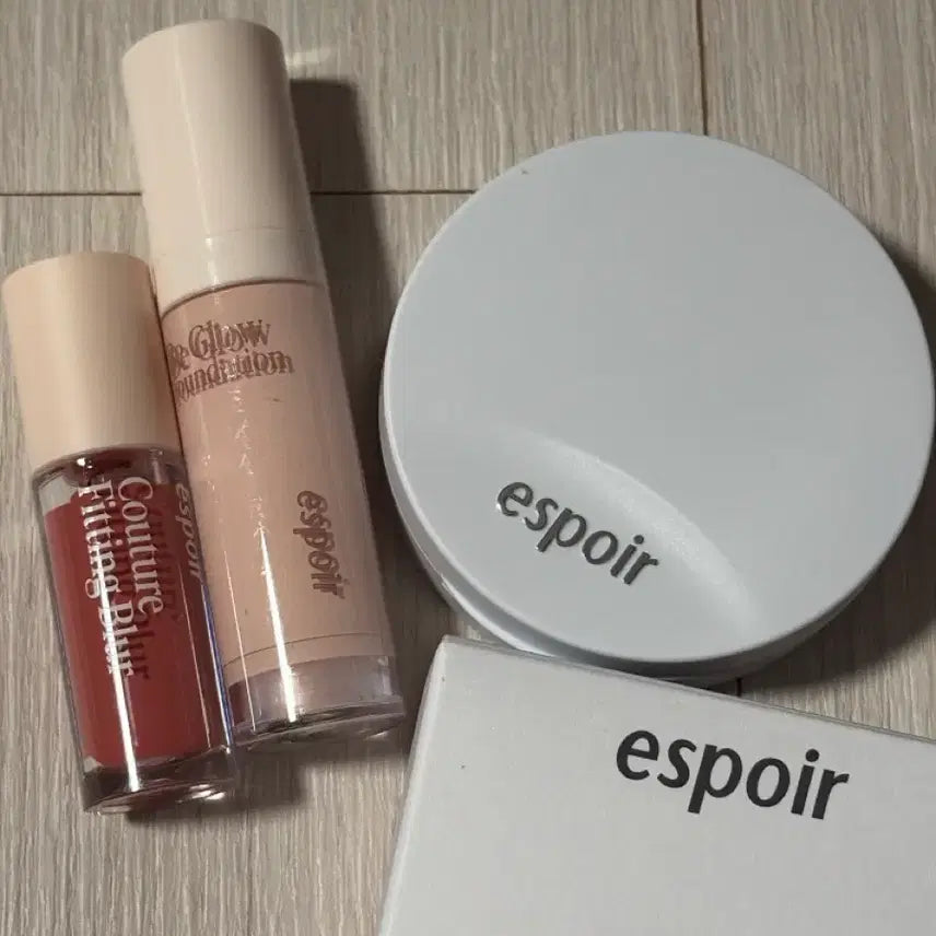 [BUNJANG] Espoir Silk Skin Layer Mini Cushion + Lip Tint + Be Glow Foundation Bundle Set / 에스쁘아 미니쿠션+립틴트+파운데이션 일괄