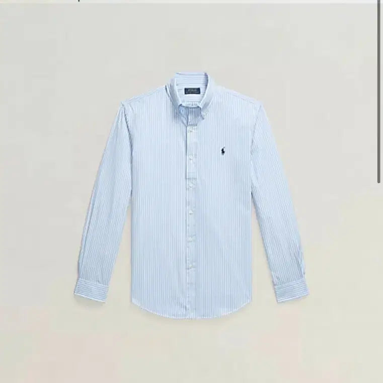 [BUNJANG] Polo Custom Fit Garment Dyed Oxford Shirt Blue / 폴로 커스텀핏 가먼트 다이 옥스포드 셔츠 블루