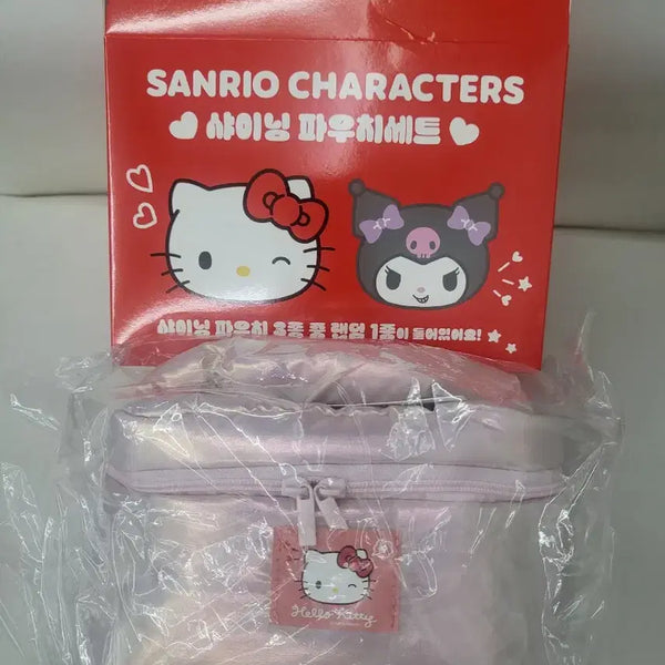 [BUNJANG] Sanrio Shining Pouch Hello Kitty Pink / 세븐일레븐 샤이닝 파우치 헬로키티 핑크색 1개