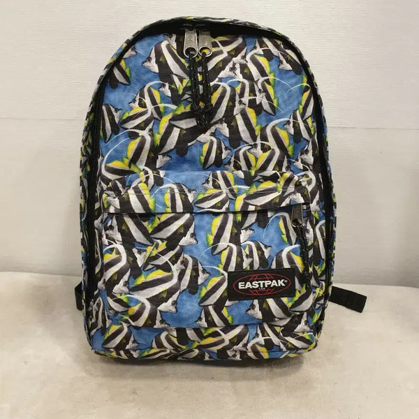 [BUNJANG] Eastpak Fish Pattern Backpack / 이스트팩 남여공용 물고기 패턴 백팩