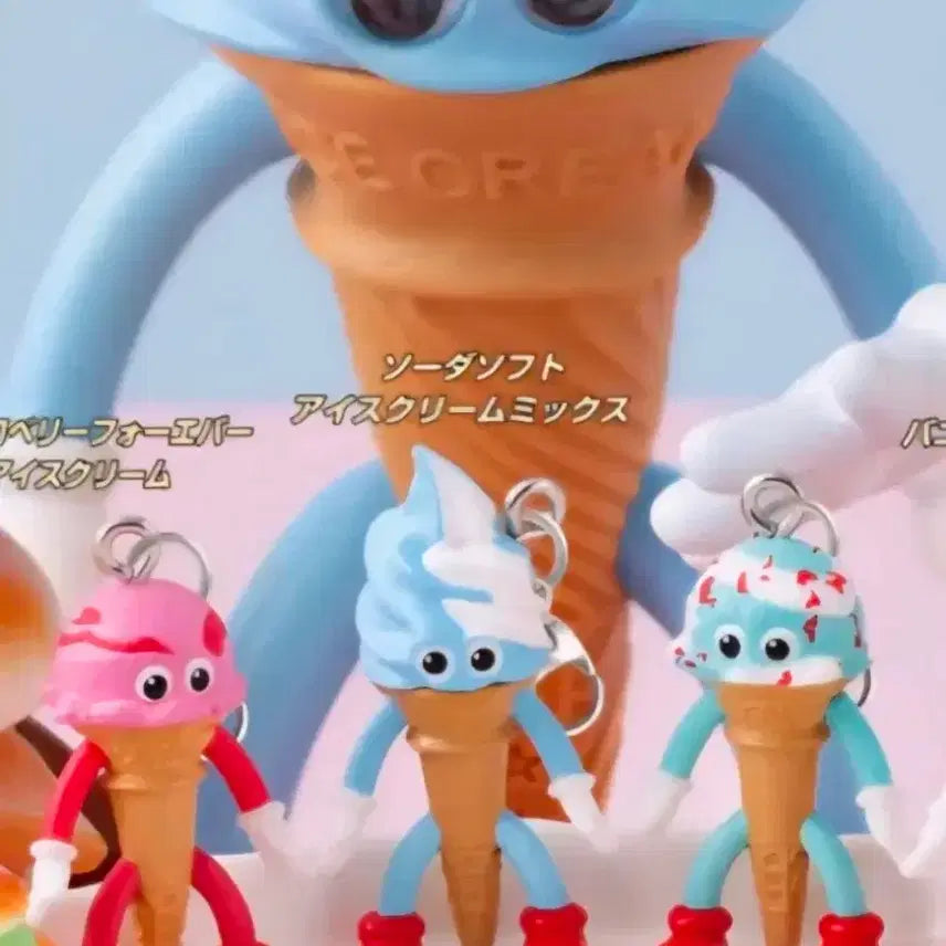 [BUNJANG] Bandai Flavors Ice Cream Gacha Set (3 Types) / 3종 일괄 반다이 FLAVORS 플레이버즈 메지루시 가챠 아이스크림