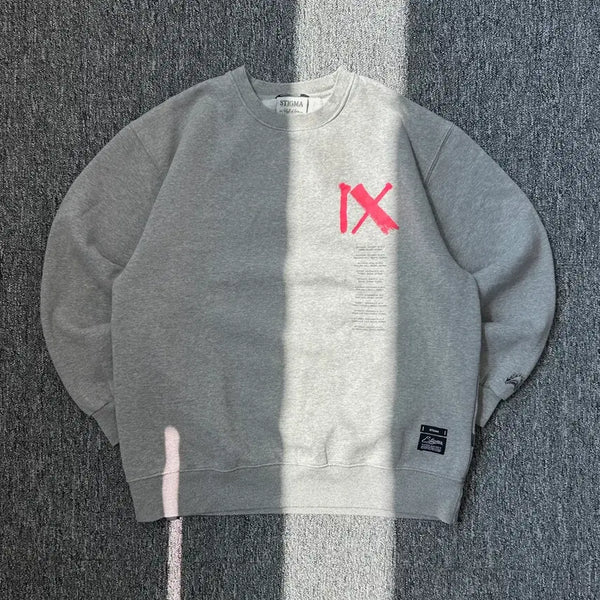 [BUNJANG] Sigma X Huckelberry Pie Split Gray Sweatshirt XL / 시티그마X허클베리피 분신 굿즈 그레이 맨투맨 XL