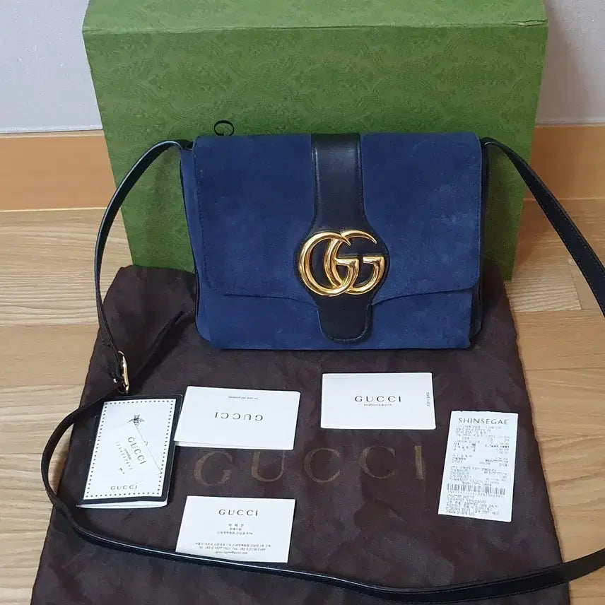 [BUNJANG] Gucci GG Suede Shoulder Bag Medium 550126 / 구찌 GG 스웨이드 숄더백 미듐 550126