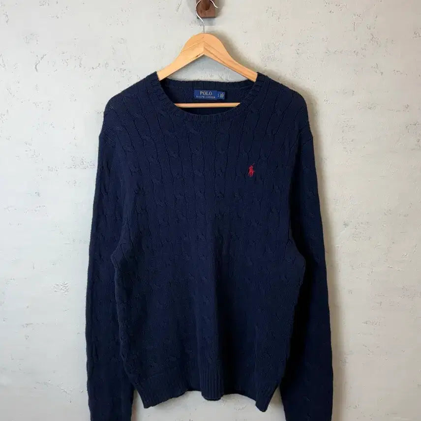 [BUNJANG] Polo Cable Knit L / [L] 폴로 케이블 니트