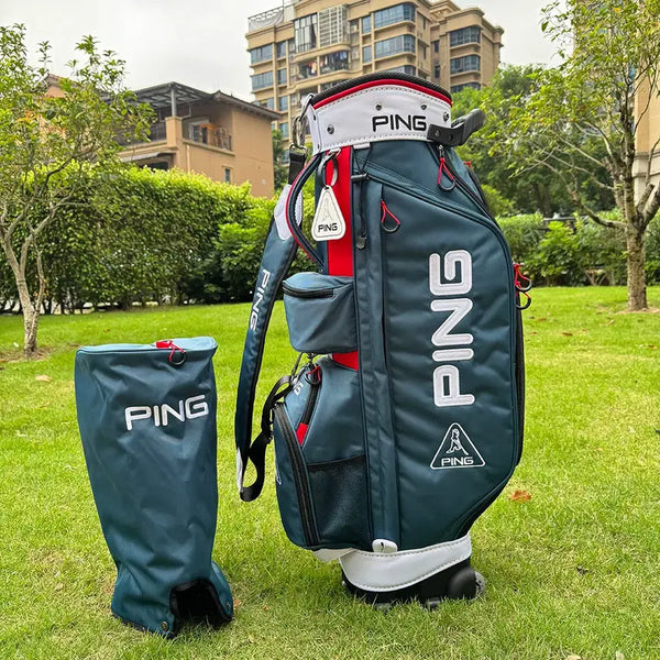 [BUNJANG] Waterproof Wheeled Golf Bag - Green / 바퀴형 골프백 방수 프로 휠캐디백(녹색)