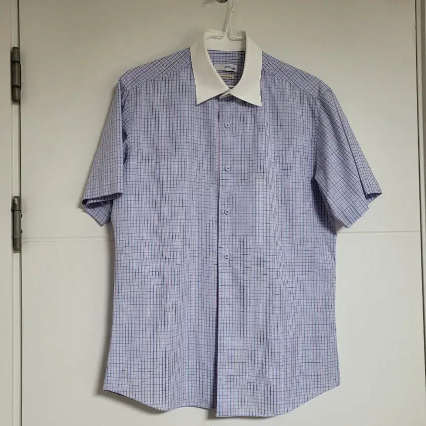 [BUNJANG] S.T. Dupont Check Short Sleeve Shirt Size 100 / 에스티 듀퐁 체크 반팔 셔츠 100