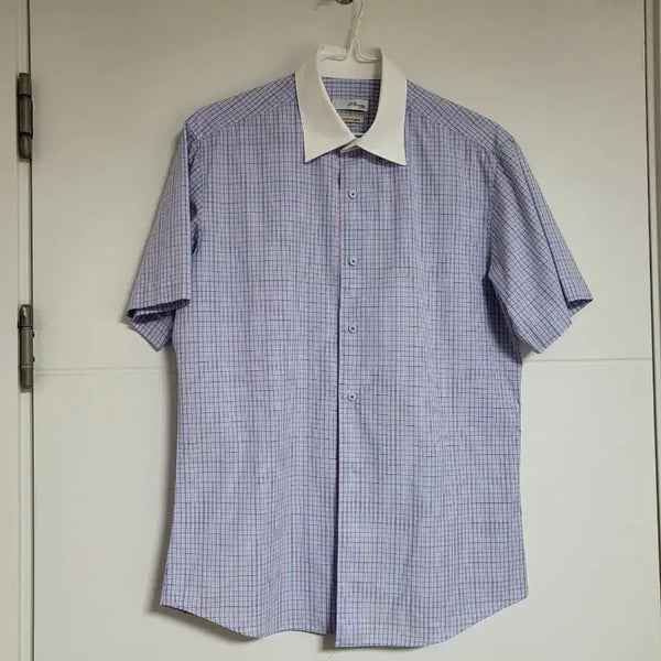 [BUNJANG] S.T. Dupont Check Short Sleeve Shirt Size 100 / 에스티 듀퐁 체크 반팔 셔츠 100