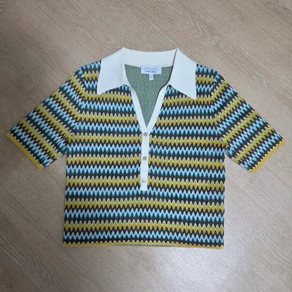 [BUNJANG] And Other Stories Short-Sleeve Collar Knit Top / 앤아더스토리즈 반팔 카라 니트 S