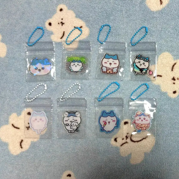 [BUNJANG] Hachiware Character Acrylic Keychain Set / 하치와레 캐릭터 아크릴 키링 모음