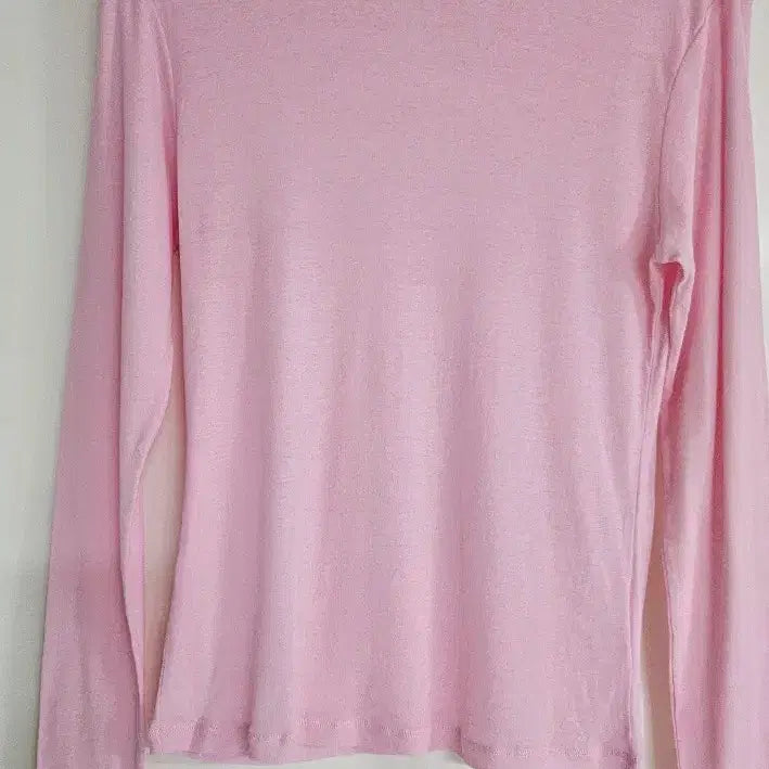 [BUNJANG] Sheer Long Sleeve T-Shirt / 핑크시스루 티