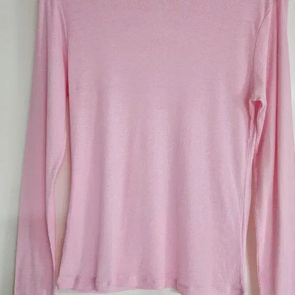 [BUNJANG] Sheer Long Sleeve T-Shirt / 핑크시스루 티