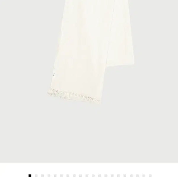 [BUNJANG] ETHOS TASSEL SCARF Ivory New / ETHOS 에토스 TASSEL SCARF 아이보리 새상품