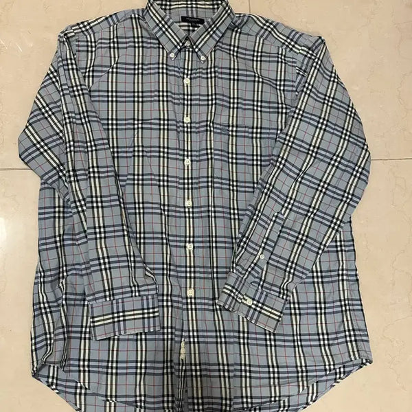 [BUNJANG] Burberry Check Shirt XL (Oversized) / **버버리 체크남방셔츠 XL(110-115) 빅사이즈 명품