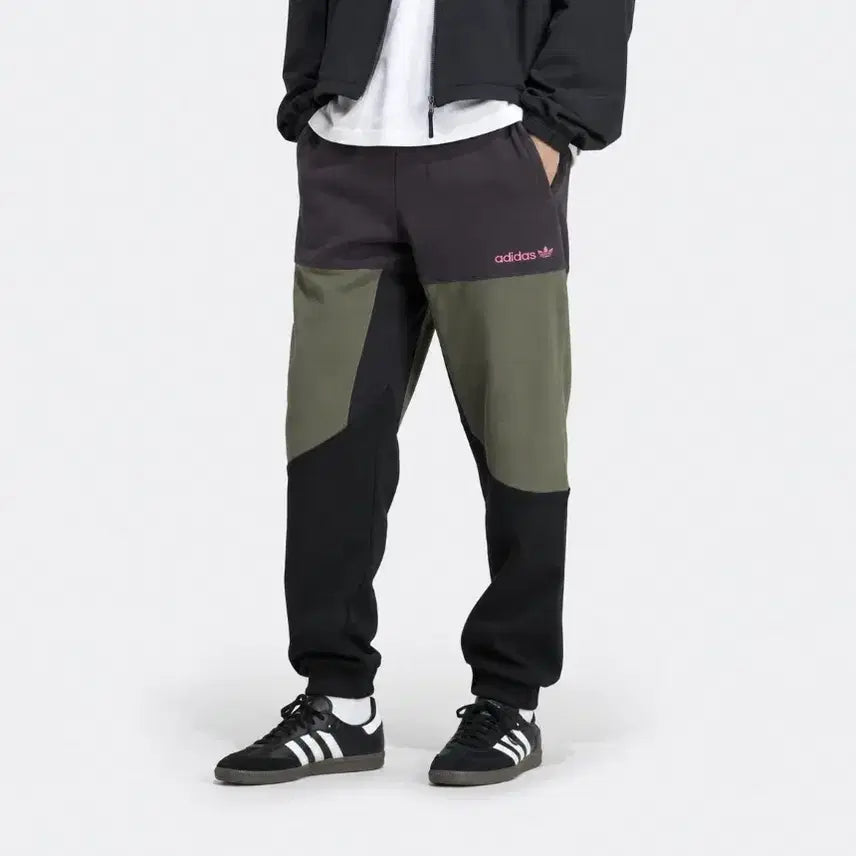 [BUNJANG] Adidas Originals ADV Field Pants Khaki Color Blocked Jogger Pants L / 아디다스 오리지널 ADV FIELD 팬츠 L / 카키 배색 조거팬츠