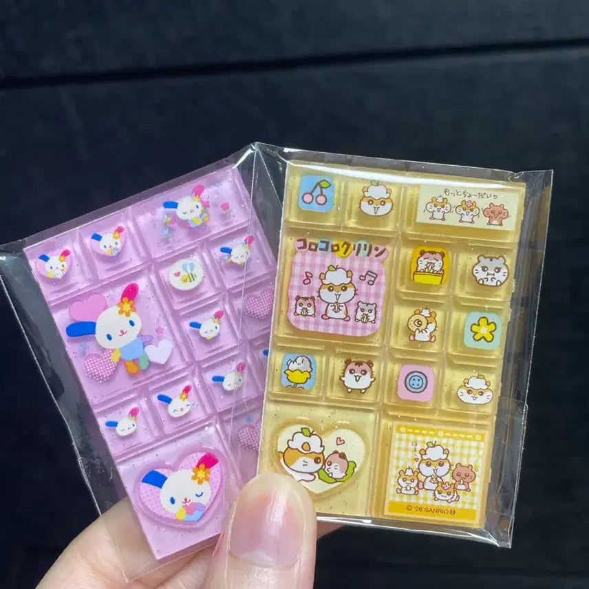 [BUNJANG] Sanrio Mini Tile Sticker (Kuririn) / 산리오 미니 타일스티커 (쿠리링)