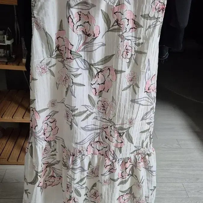 [BUNJANG] Zara Basic Floral Pattern Sleeveless Mini Dress / 자라 베이직 플라워 패턴 원피스 카라넥