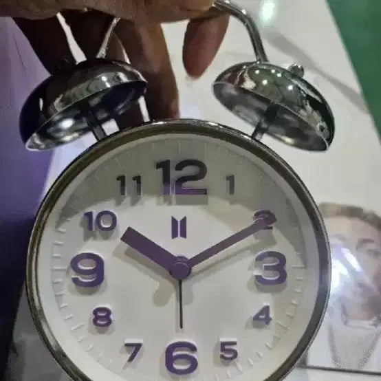 [BUNJANG] BTS Purple Desk Clock / 방탄소년단 BTS 보라색 탁상 시계
