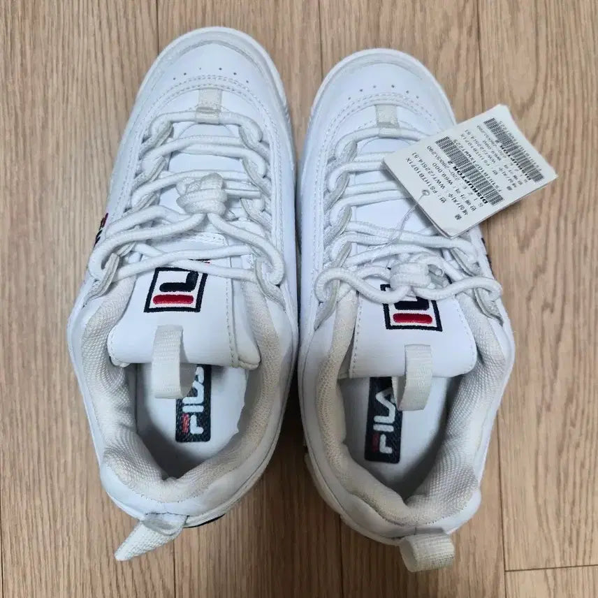 [BUNJANG] Fila Disruptor 2 White Sneakers Size 225 / 휠라 디스럽터2 화이트 운동화 225사이즈