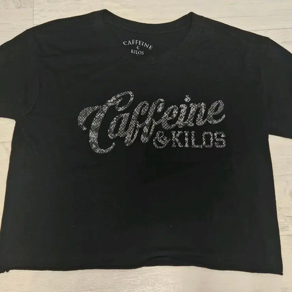 [BUNJANG] CrossFit Caffeine Killos Snake Crop Top / 크로스핏 카페인킬로스 스네이크 크롭티