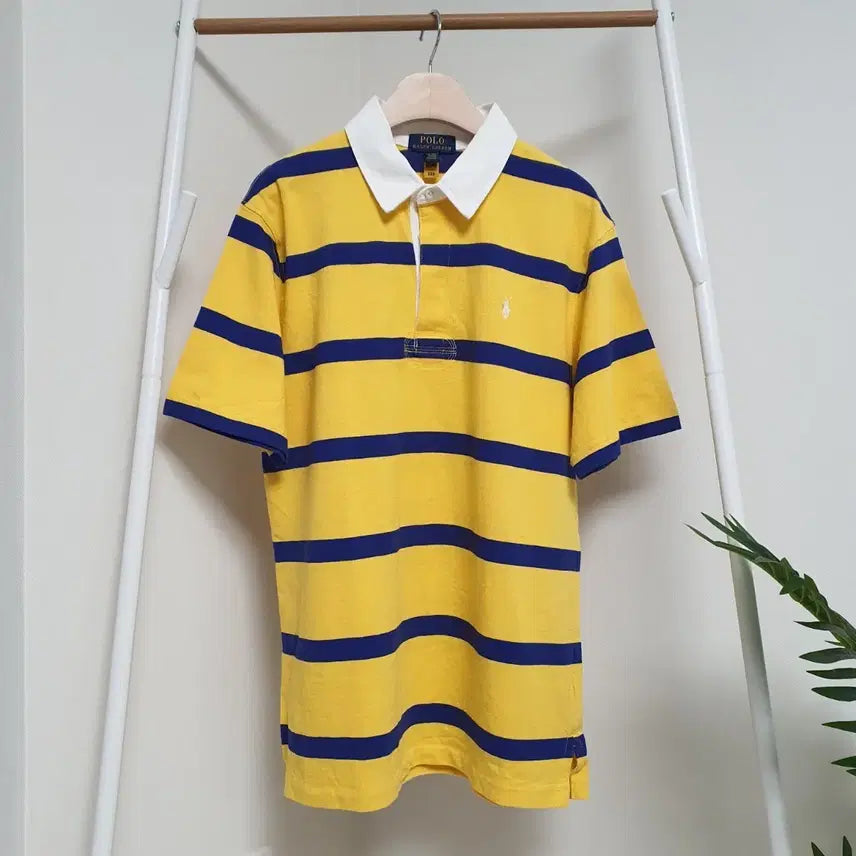 [BUNJANG] Polo Ralph Lauren Striped Rugby Shirt / 폴로 랄프로렌 단가라 럭비카라티