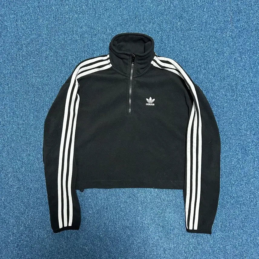 [BUNJANG] Adidas Cropped Fleece Half-Zip XS / 아디다스 크롭 플리스 하프집업XS