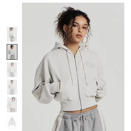 [BUNJANG] HEDDX Women's Always Hood Zip-up Oatmeal M / 에이치덱스 우먼스 얼웨이즈 후드집업 오트밀 M