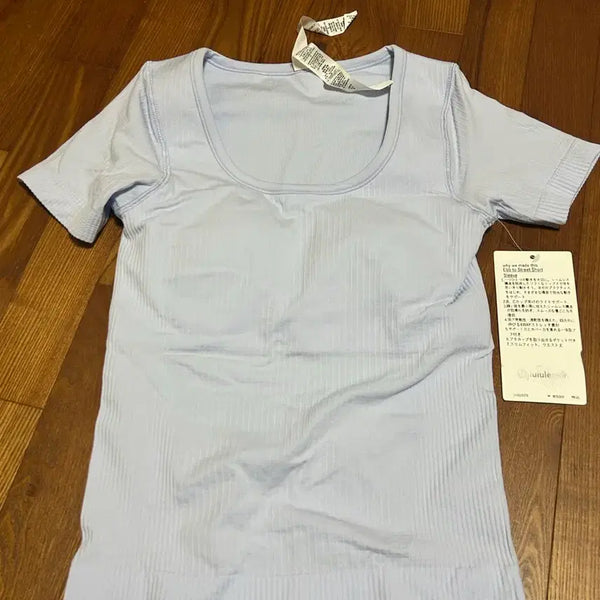 [BUNJANG] Lululemon Ebb To Street Short Sleeve Size 4 / 새상품)룰루레몬 에브투 스트릿 숏츠 슬리브