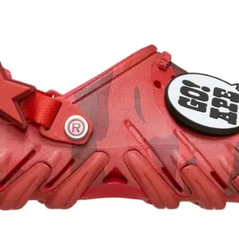[BUNJANG] Bape Crocs Echo Red Shoes Size 270 / 베이프 크록스 에코 레드 270