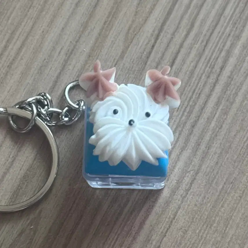 [BUNJANG] Cream Cake Keycap Keyring / 강아지 생크림 키캡키링 양도