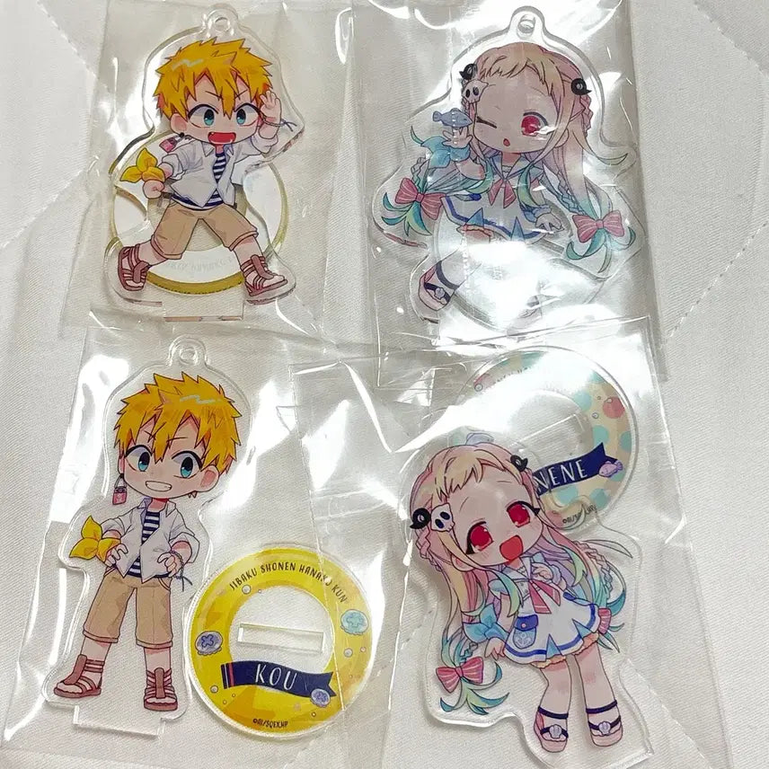 [BUNJANG] Jibaku Shounen Hanako-kun Nene & Kou Acrylic Keychain Set / 지박소년 하나코 아크릴 키링 마린
