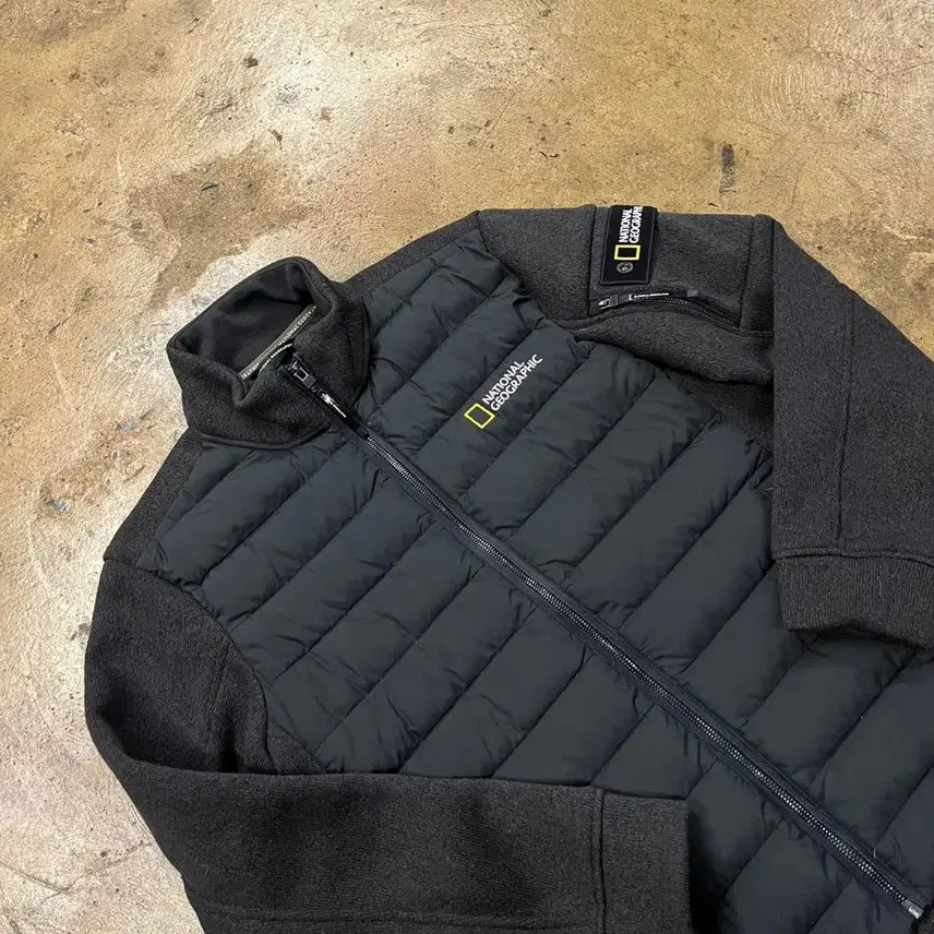 [BUNJANG] National Geographic Padded Vest Black Jacket / [정품/M] 내셔널지오그래픽 패딩 조끼 블랙 자켓