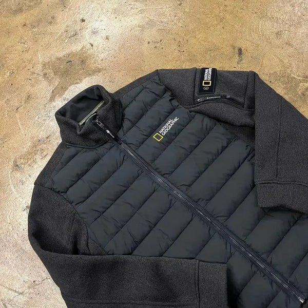 [BUNJANG] National Geographic Padded Vest Black Jacket / [정품/M] 내셔널지오그래픽 패딩 조끼 블랙 자켓