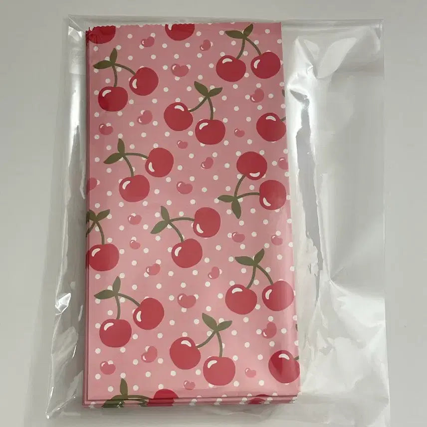 [BUNJANG] Cherry Stand Pouch M / 체리 각대 포장봉투 M
