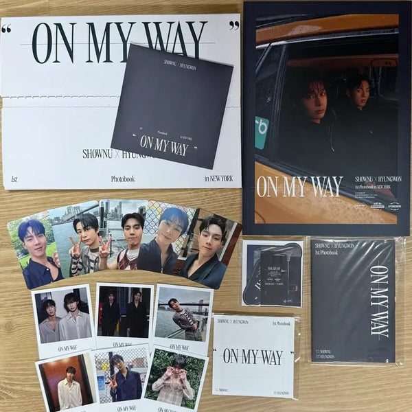 [BUNJANG] MONSTA X Shownu Hyungwon ON MY WAY Photobook / 몬스타엑스 셔누 형원 ON MY WAY 포토북