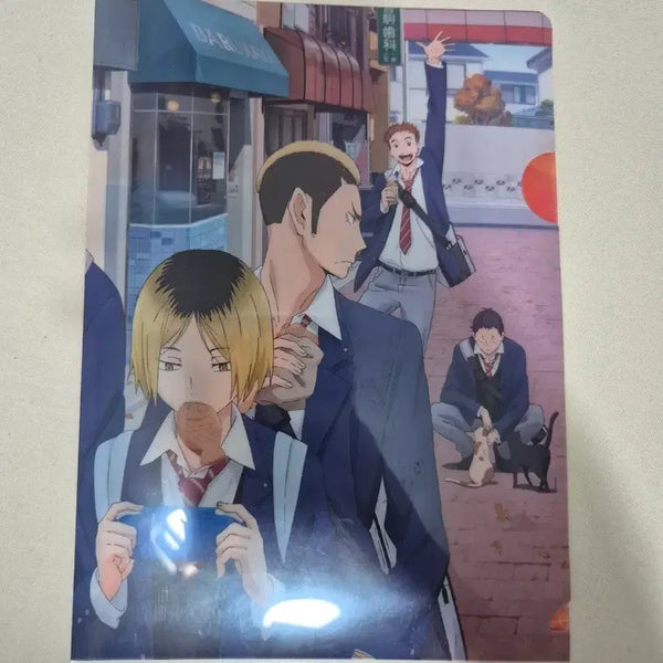 [BUNJANG] Haikyuu!! Nekoma L-Folder & Postcard Set / 판매) 하이큐 네코마 L자 화일