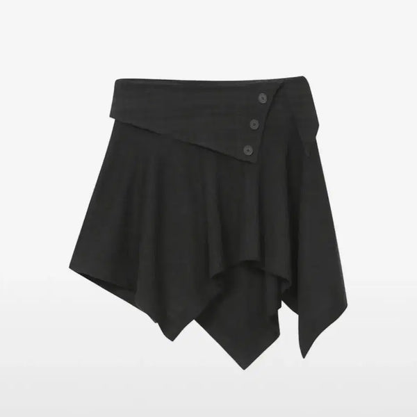 [BUNJANG] Miseki Seoul Unbalanced Flow Mini Wrap Skirt / 미세키서울 언발란스 플로우 미니 랩 스커트 2 사이즈