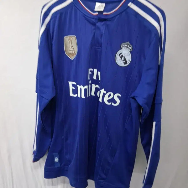 [BUNJANG] Adidas Real Madrid Long Sleeve Jersey Blue / 아디다스 레알마드리드 긴팔 유니폼 블루