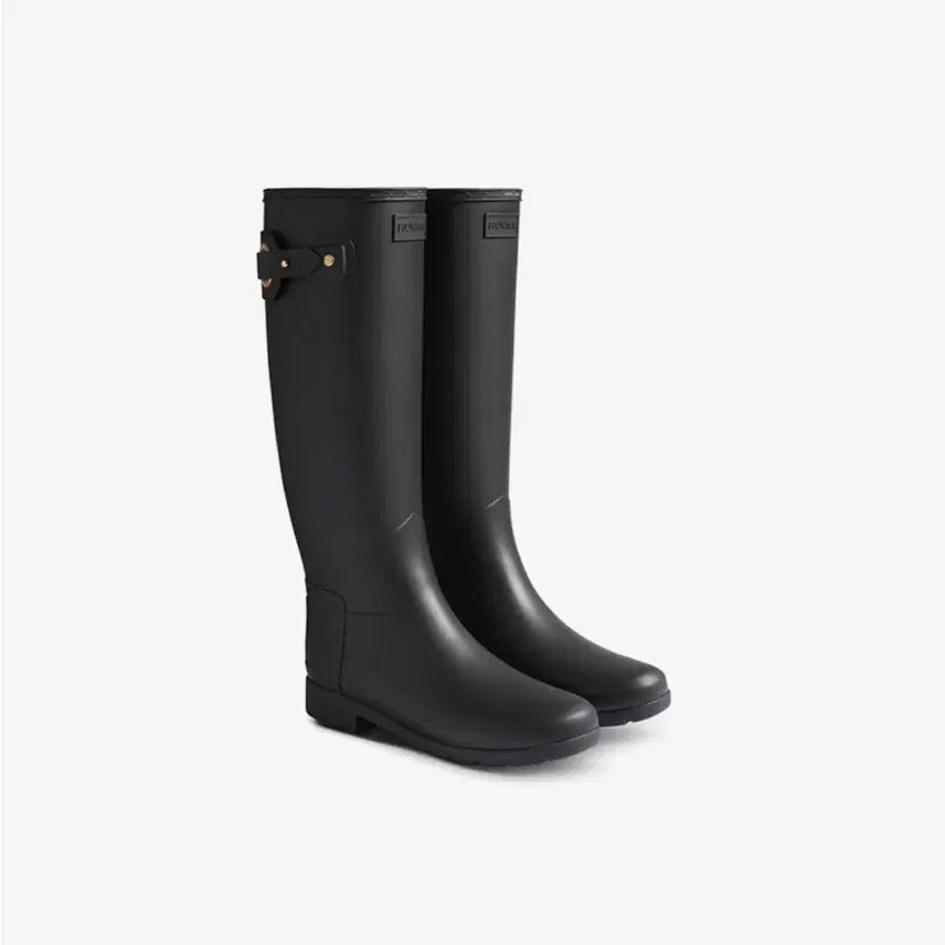 [BUNJANG] Hunter Refined Eyelet Buckle Tall Rain Boots / 헌터 리파인드 아일렛 버클 톨 레인부츠