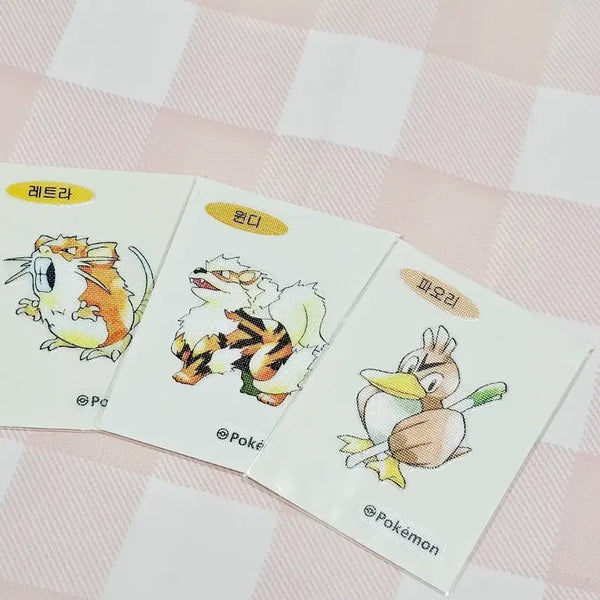 [BUNJANG] Pokemon 30th Anniversary Old Edition Artwork Sticker / 포켓몬스터 30주년 구판 아트워크 띠부씰