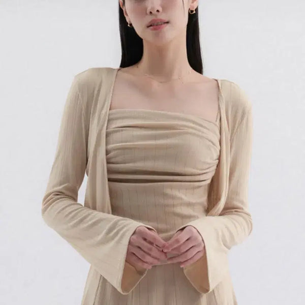 [BUNJANG] Grace u Cardigan and Camisole Set (Beige) / Grace u가디건나시(베이지)