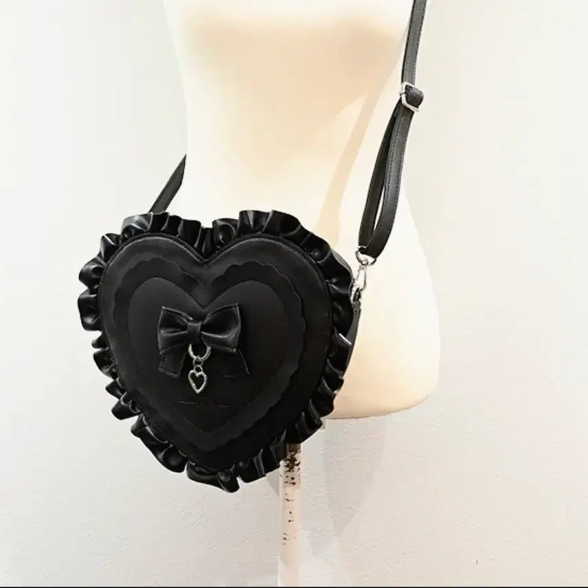 [BUNJANG] MARS Primelo Heart Frill Shoulder Bag / MARS 마즈 프리메로 프리멜로 하트 프릴 숄더백 크로스백