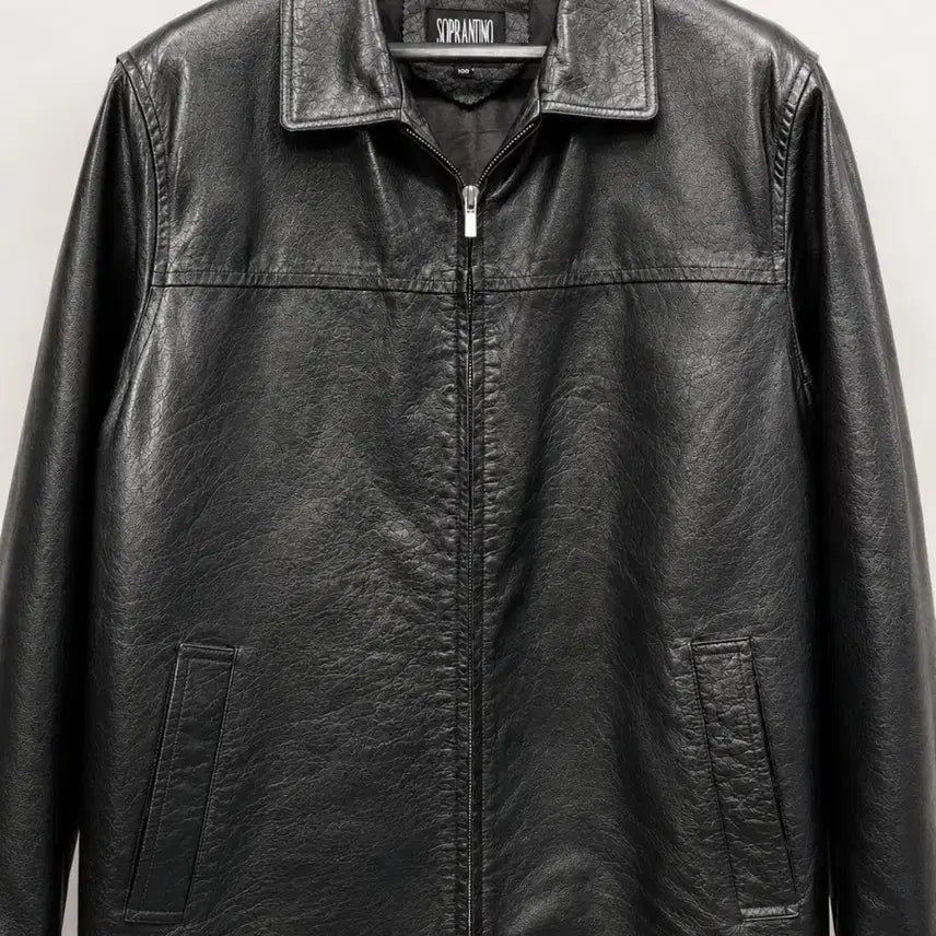 [BUNJANG] Cowhide Leather Jacket / 카우하이드 소가죽 자켓 100 성남시