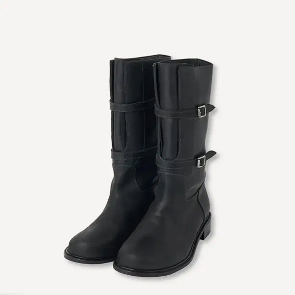 [BUNJANG] Hohwus Black Mid Boots (Size 235) / 호와스 미들부츠 235