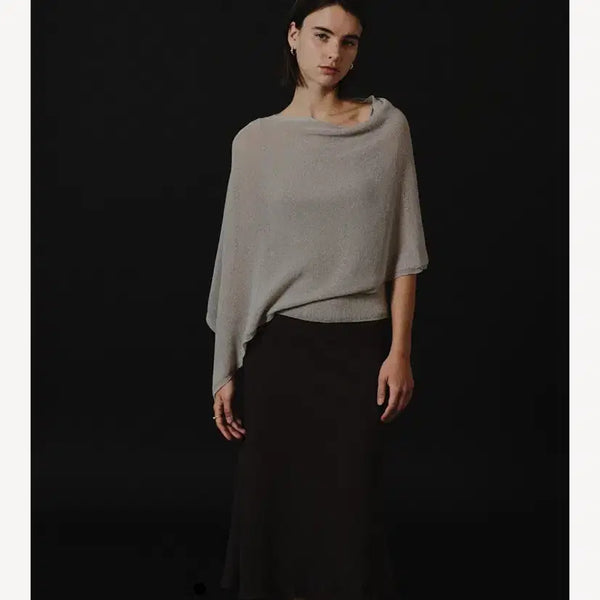 [BUNJANG] GED [2ND] Soft Shawl Knit Set - Gray / 게드 새상품) [2ND] SOFT SHAWL KNIT SET - GRAY