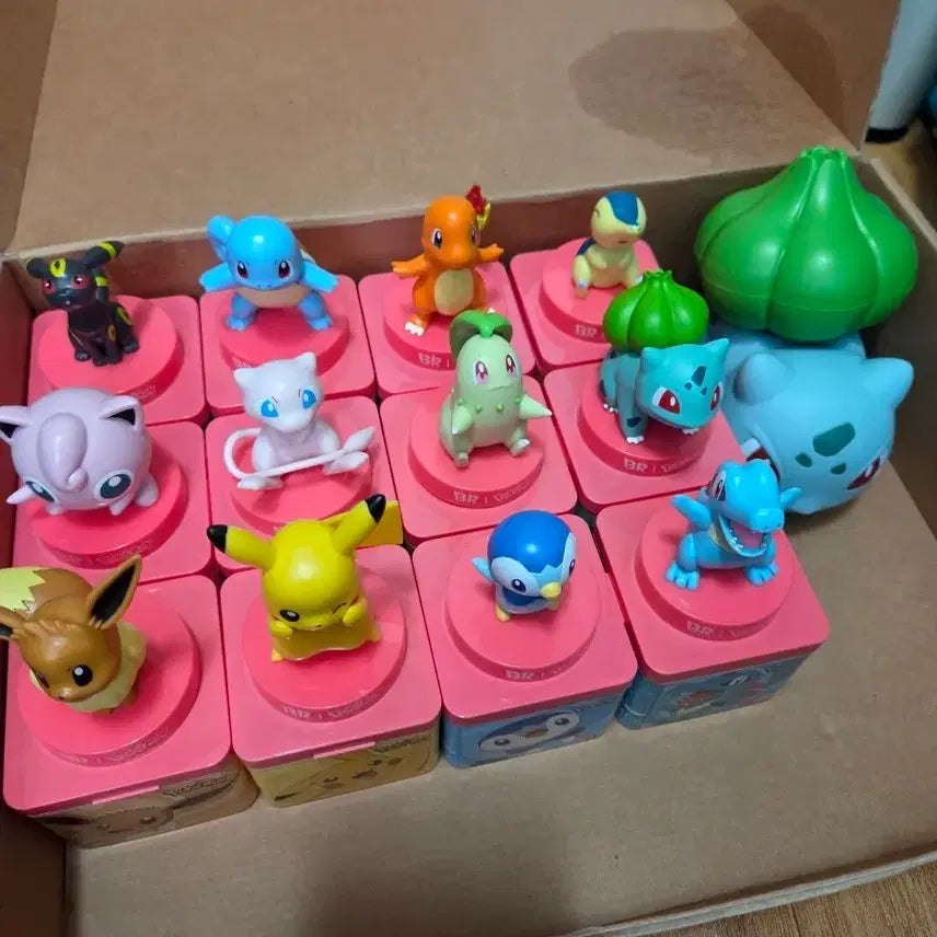 [BUNJANG] Pokémon BR Figure Set Generations 1 & 2 / 포켓몬스터 BR 피규어 세트 1,2세대 포함